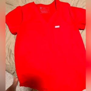 Barely worn. Xs figs red scrub top